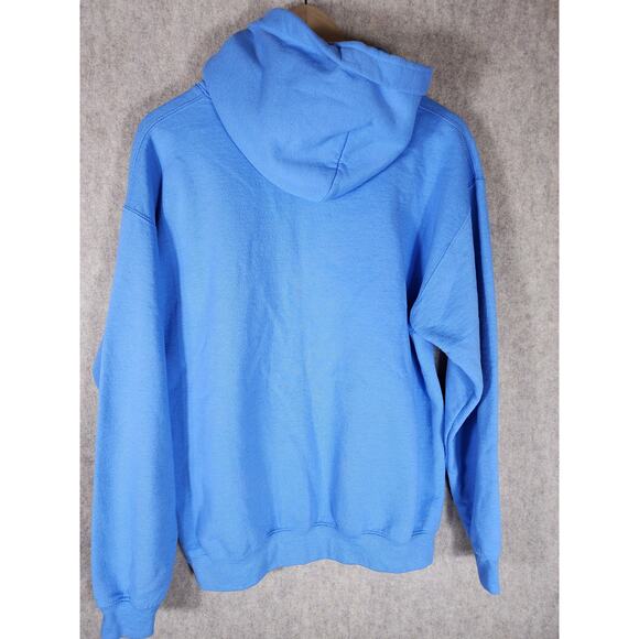 SAMOAS ADVENTURES PLEASE Blue Pullover Pockets Hoodie Sweatshirt SZ S - Picture 2 of 6